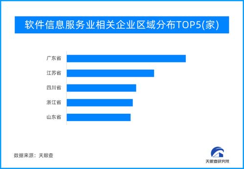 一季度軟件和信息技術服務業保持強勁增長，江蘇企業數量位列全國第二